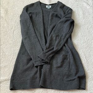 Old Navy Gray Cardigan Sweater Lightweight Knit